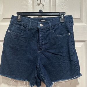 Express Dark Blue Jean Shorts